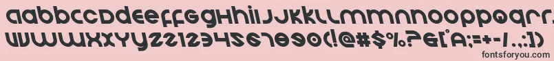フォントEchostationleft – ピンクの背景に黒い文字