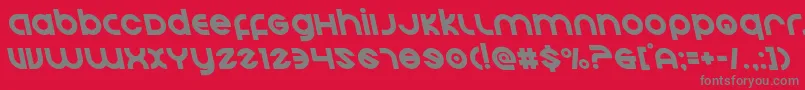 Echostationleft Font – Gray Fonts on Red Background