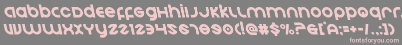 Echostationleft-Schriftart – Rosa Schriften auf grauem Hintergrund