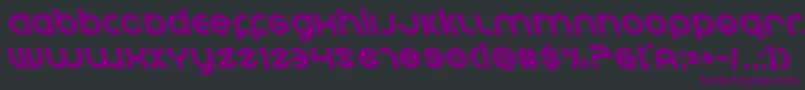 Echostationleft Font – Purple Fonts on Black Background