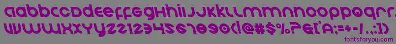 フォントEchostationleft – 紫色のフォント、灰色の背景