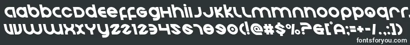 Шрифт Echostationleft – белые шрифты на чёрном фоне