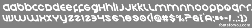 Echostationleft-Schriftart – Weiße Schriften auf grauem Hintergrund