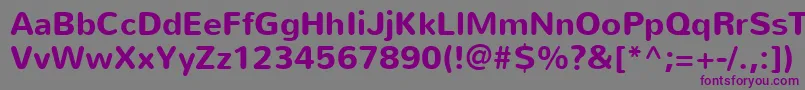 NunitoBold Font – Purple Fonts on Gray Background