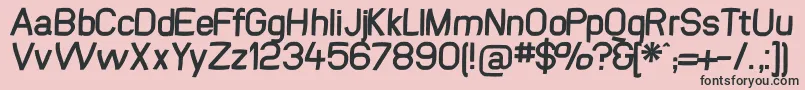 Swinginsansbold Font – Black Fonts on Pink Background