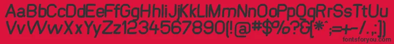 Swinginsansbold Font – Black Fonts on Red Background