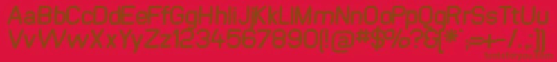 Swinginsansbold Font – Brown Fonts on Red Background