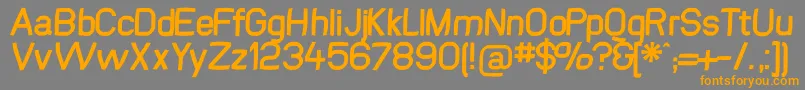 Swinginsansbold Font – Orange Fonts on Gray Background
