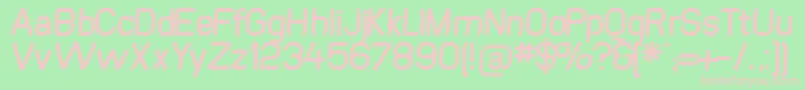 Swinginsansbold Font – Pink Fonts on Green Background