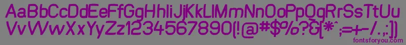 Шрифт Swinginsansbold – фиолетовые шрифты на сером фоне