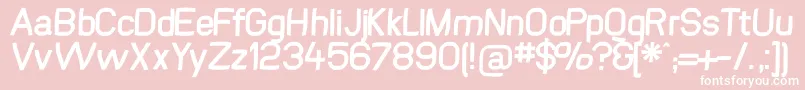 Swinginsansbold Font – White Fonts on Pink Background