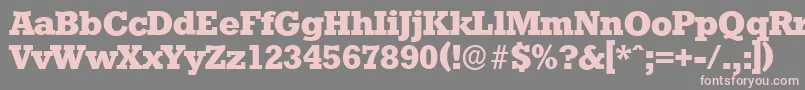 StaffordserialXboldRegular Font – Pink Fonts on Gray Background