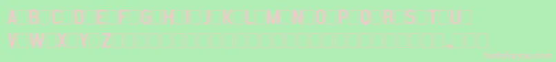 SansStatementRegular Font – Pink Fonts on Green Background