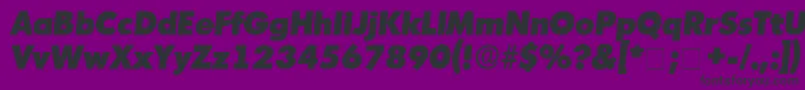 AdmisiDisplaySsiItalic Font – Black Fonts on Purple Background