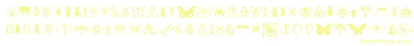 InsectIcons-Schriftart – Gelbe Schriften