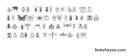 Schriftart InsectIcons