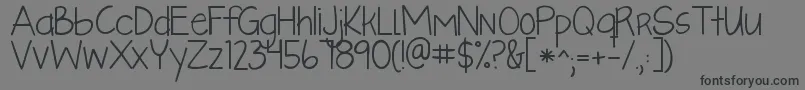 Kglikeaskyscraper Font – Black Fonts on Gray Background