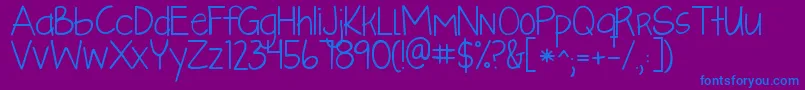 More about Kglikeaskyscraper Font Kglikeaskyscraper Font – Blue Fonts on Purple Background