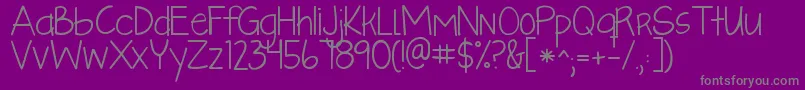 fuente Kglikeaskyscraper – Fuentes Grises Sobre Fondo Morado