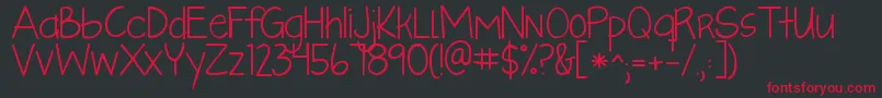 Kglikeaskyscraper Font – Red Fonts on Black Background