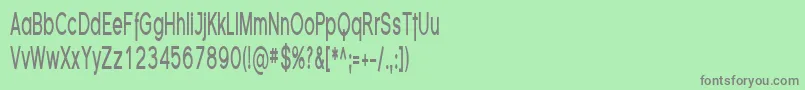 Florsn06-fontti – harmaat kirjasimet vihreällä taustalla