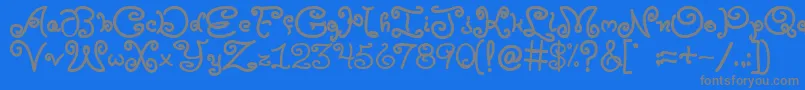 Подробнее о шрифте Moxyroxie Шрифт Moxyroxie – серые шрифты на синем фоне