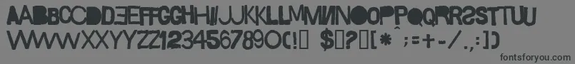 Шрифт Sacop – чёрные шрифты на сером фоне
