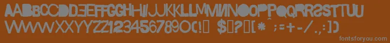 Шрифт Sacop – серые шрифты на коричневом фоне
