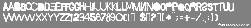 Sacop Font – White Fonts on Gray Background