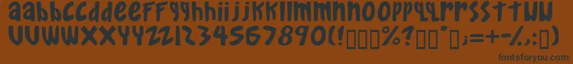 Gkreib Font – Black Fonts on Brown Background