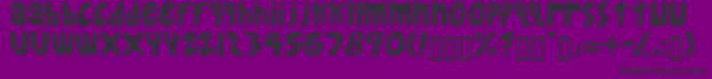 Gkreib Font – Black Fonts on Purple Background