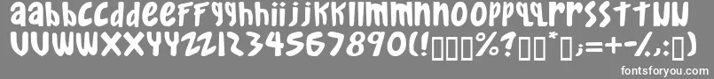 Gkreib-fontti – valkoiset fontit harmaalla taustalla