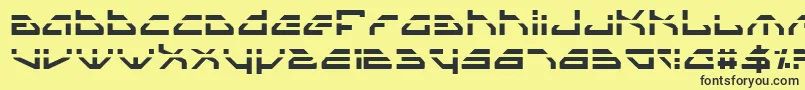 SpylordLaser Font – Black Fonts on Yellow Background