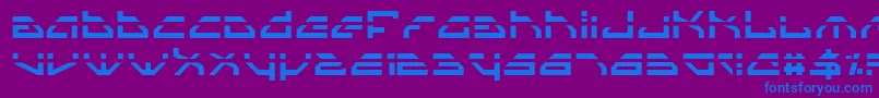 SpylordLaser Font – Blue Fonts on Purple Background