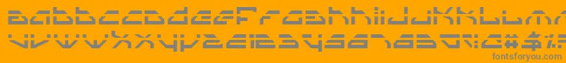 SpylordLaser Font – Gray Fonts on Orange Background