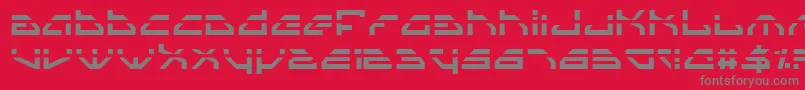SpylordLaser Font – Gray Fonts on Red Background