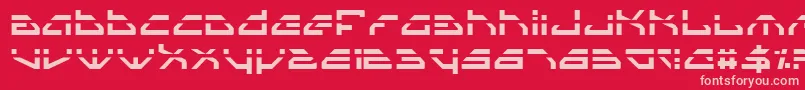 SpylordLaser Font – Pink Fonts on Red Background