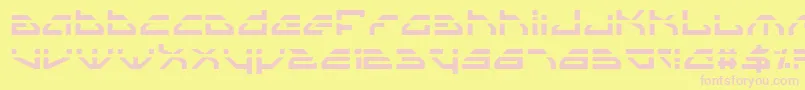 SpylordLaser Font – Pink Fonts on Yellow Background