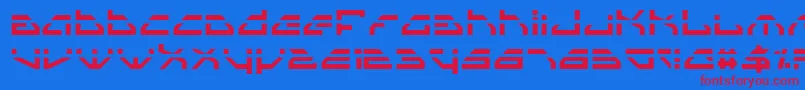 SpylordLaser Font – Red Fonts on Blue Background