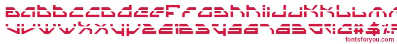 SpylordLaser Font – Red Fonts on White Background