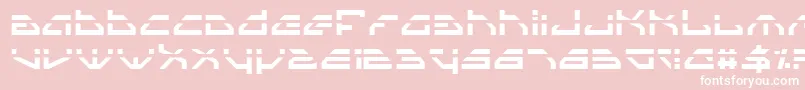 SpylordLaser Font – White Fonts on Pink Background