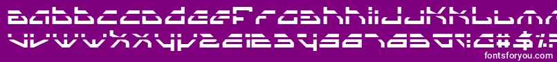 SpylordLaser Font – White Fonts on Purple Background