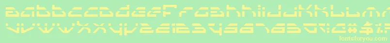 SpylordLaser Font – Yellow Fonts on Green Background