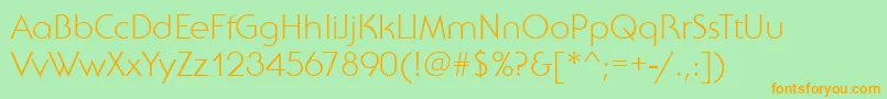More about SebastianLightRegular Font SebastianLightRegular Font – Orange Fonts on Green Background