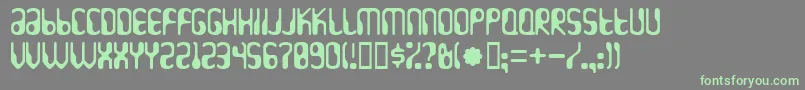 Hydrogenwhiskey-fontti – vihreät fontit harmaalla taustalla