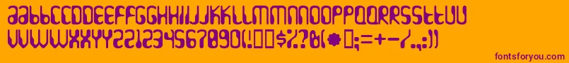 More about Hydrogenwhiskey Font Hydrogenwhiskey Font – Purple Fonts on Orange Background
