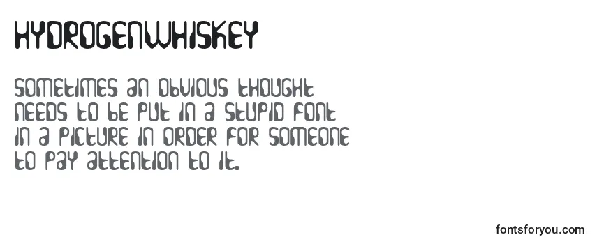 Review of the Hydrogenwhiskey Font