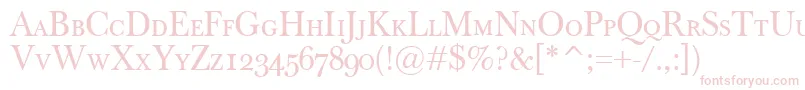 BaskervilleClassicoSc Font – Pink Fonts on White Background