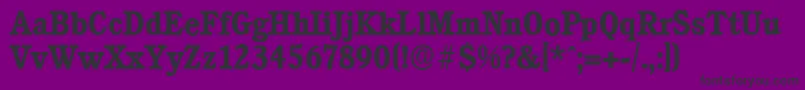 CalgaryserialBold Font – Black Fonts on Purple Background