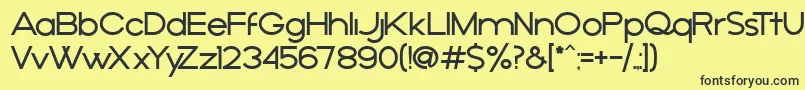 AРґejo Font – Black Fonts on Yellow Background